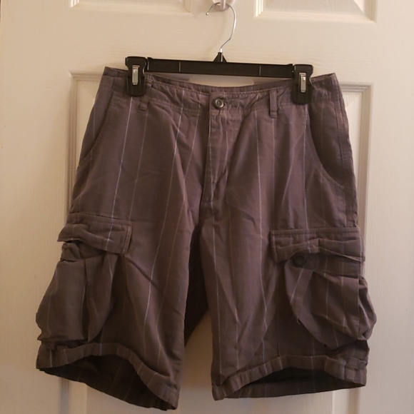 Patagonia Shorts Gray Plaid Striping Size 30 - Picture 2 of 5